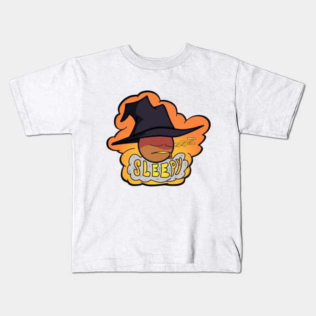 Fnf zardy mod character graffiti sleepy Kids T-Shirt by Abrek Art